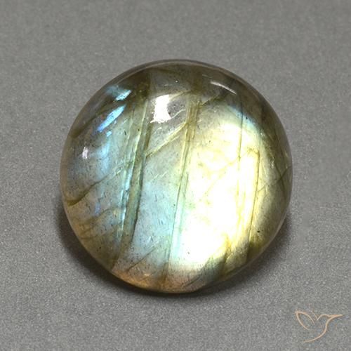 13.46ct Natural Multicolor Labradorite, Round, Translucent