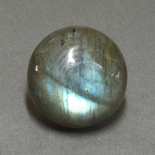 Multicolor Labradorite Gem - 17.5ct Round Cabochon (ID: 505191)