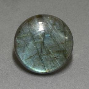 29.07 ct Multicolor Labradorite Stone, Natural Labradorite in Round Cabochon Shape for Sale