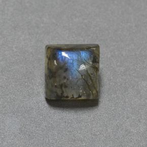 2ct Square Cabochon Blue-Sheen Gray Labradorite Gem for sale 2ct Square Cabochon Blue-Sheen Gray Labradorite Gem (ID: 505257)