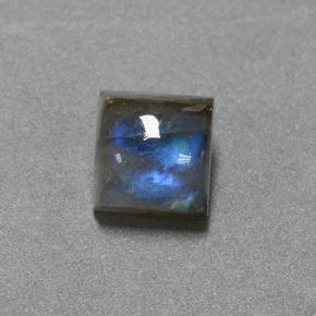 2.1ct Square Cabochon Blue-Sheen Gray Labradorite Gem for sale 2.1ct Square Cabochon Blue-Sheen Gray Labradorite Gem (ID: 505260)