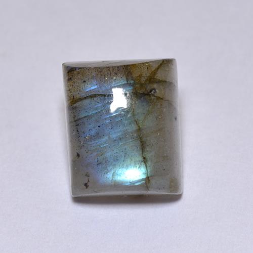 Multicolor Labradorite Gem - 4.8ct Baguette Cabochon (ID: 512942)