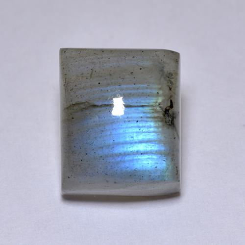 Многоцветный Лабрадорит Камень - 6.5ct Багет Кабошон (ID: 512948)
