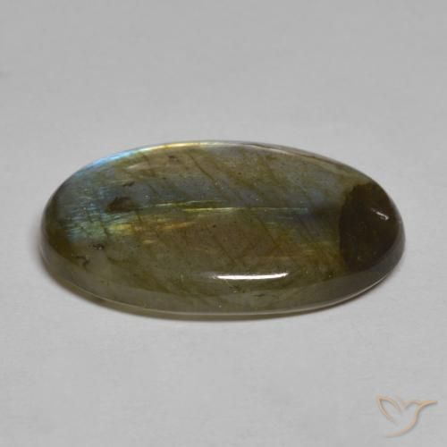 Labradorite Gemstone in 22.5 x 15.8 mm Size for Sale, Labradorite Stone in Multicolor Color