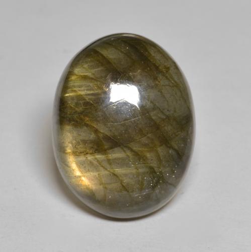 Multicolore Labradorite Gem - 23.1ct Ovale cabochon (ID: 577833)