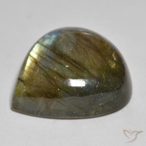 Labradorite Gemstone in 21.7 x 20.4 mm Size for Sale, Labradorite Stone in Multicolor Color