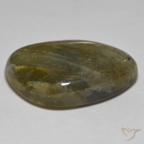 Labradorite Gemstone in 25.3 x 16.5 mm Size for Sale, Labradorite Stone in Multicolor Color