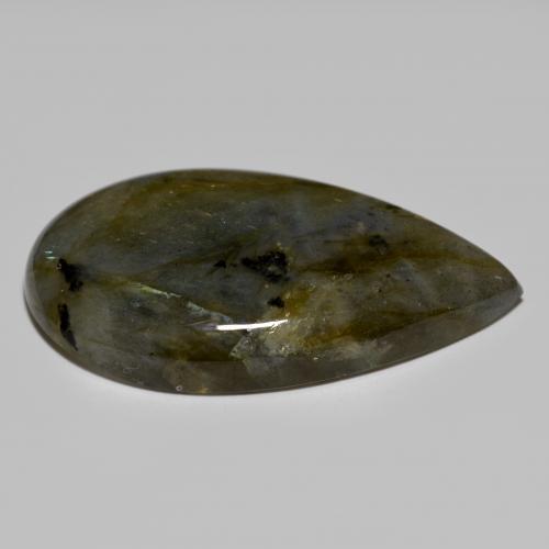Labradorite Gemstone in 38.3 x 23.1 mm Size for Sale, Labradorite Stone in Multicolor Color