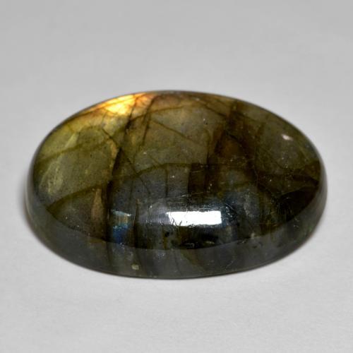 Labradorite Gemstone in 25.5 x 17.4 mm Size for Sale, Labradorite Stone in Multicolor Color