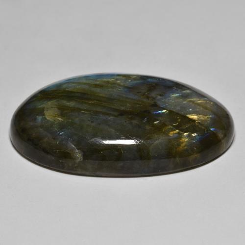 Labradorite Gemstone in 41 x 25.2 mm Size for Sale, Labradorite Stone in Multicolor Color