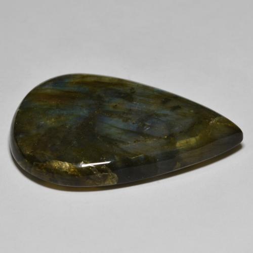 Labradorite Gemstone in 41 x 29.2 mm Size for Sale, Labradorite Stone in Multicolor Color