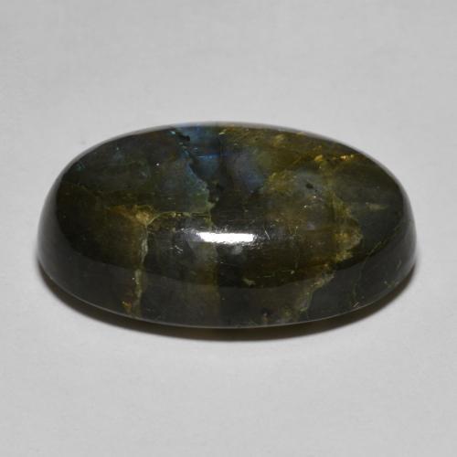 Labradorite Gemstone in 21.7 x 15.1 mm Size for Sale, Labradorite Stone in Multicolor Color