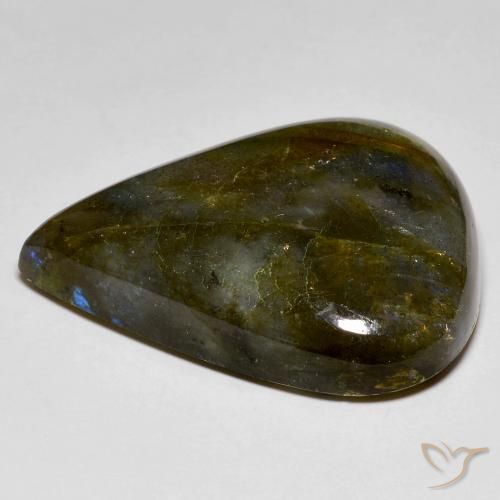 Labradorite Gemstone in 29.1 x 24.6 mm Size for Sale, Labradorite Stone in Multicolor Color