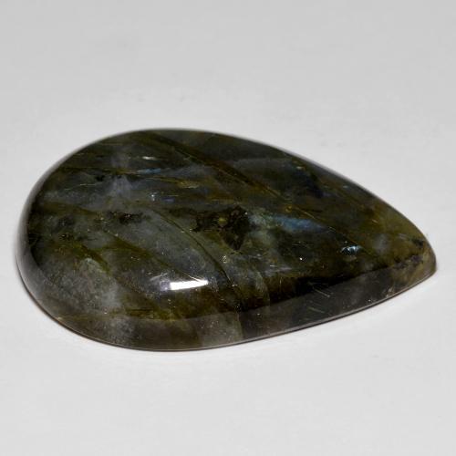 Labradorite Gemstone in 39.6 x 28.5 mm Size for Sale, Labradorite Stone in Multicolor Color