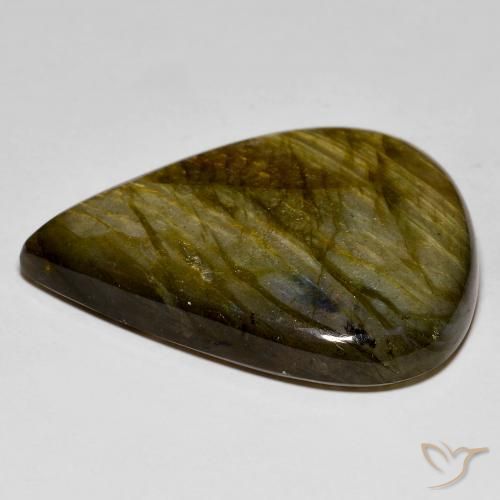 Labradorite Gemstone in 34.2 x 28.7 mm Size for Sale, Labradorite Stone in Multicolor Color