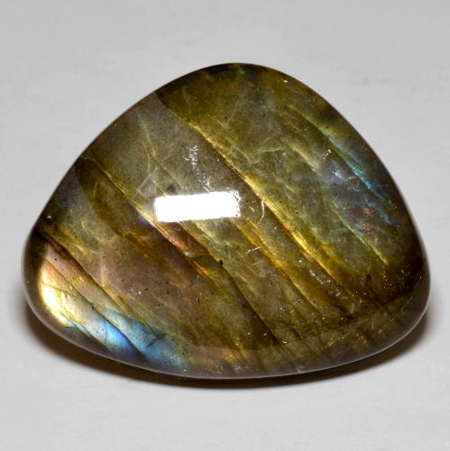 Multicolore Labradorite Gem - 44.9ct Cabochon fantasia (ID: 587143)