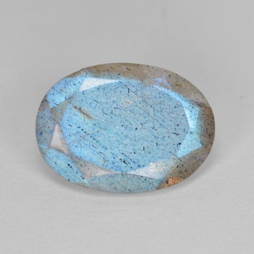 Multicolor Labradorite Gem - 4.8ct Oval Facet (ID: 593628)