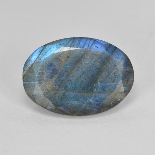 Multicolor Labradorite Gem - 4.9ct Oval Facet (ID: 593630)