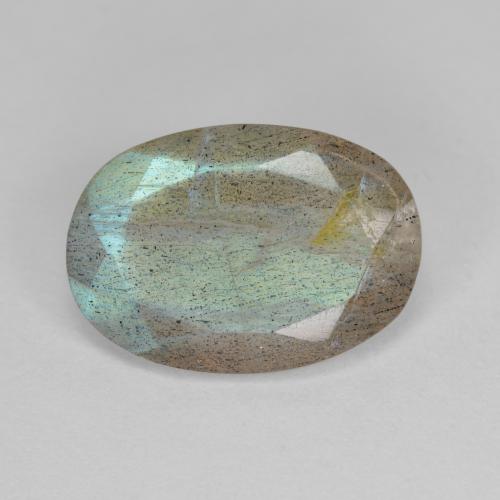Multicolor Labradorite Gem - 4.4ct Oval Facet (ID: 593634)