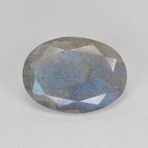 Multicolor Labradorite Gem - 4.5ct Oval Facet (ID: 593637)