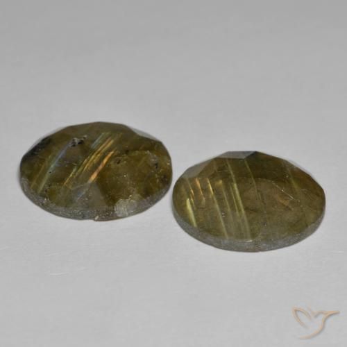 Labradorite Gemstones in 14 mm (calibrated) Size for Sale, Labradorite Stones in Multicolor Color