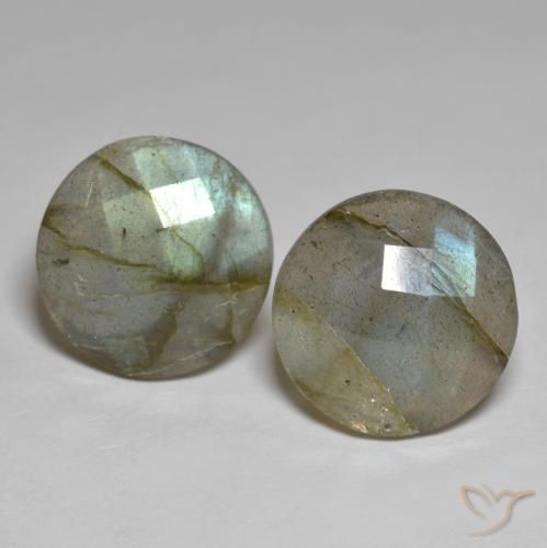 13.65 ct Round Rose Cut Labradorite, 14.2 mm From Madagascar, Photo A