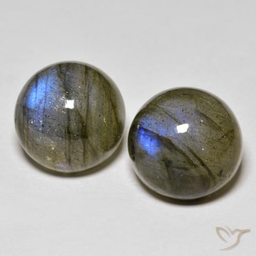 8.51 ct Round Labradorite, 10.1 mm From Madagascar, Photo A