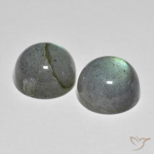 Labradorite Gemstones in 9 mm (calibrated) Size for Sale, Labradorite Stones in Multicolor Color