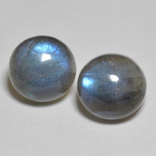 Multicolor Labradorite Gem - 2.7ct Round Cabochon (ID: 596880)