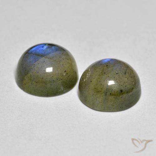Labradorite Gemstones in 8 mm (calibrated) Size for Sale, Labradorite Stones in Multicolor Color