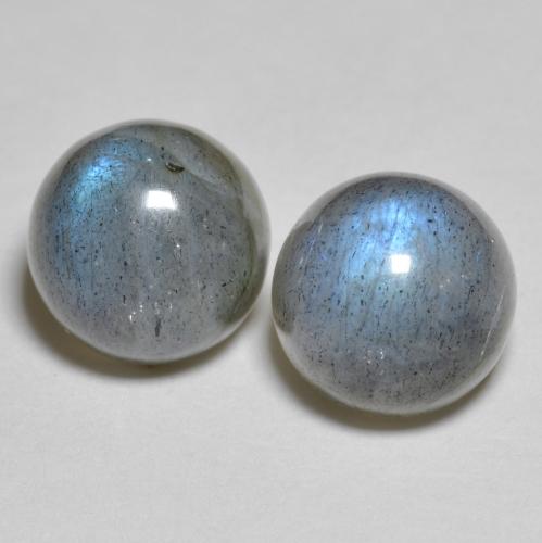 Multicolor Labradorite Gem - 2.7ct Round Cabochon (ID: 596887)