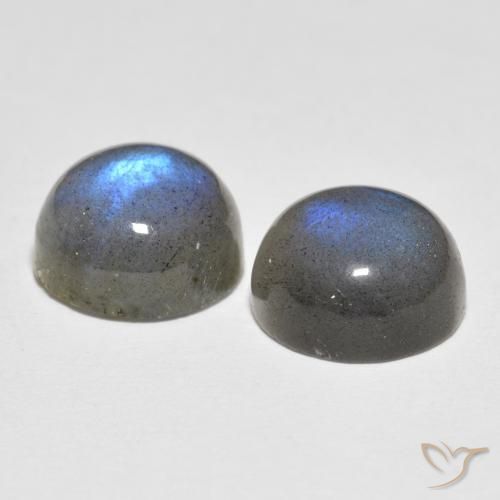 Labradorite Gemstones in 8.5 mm (calibrated) Size for Sale, Labradorite Stones in Multicolor Color