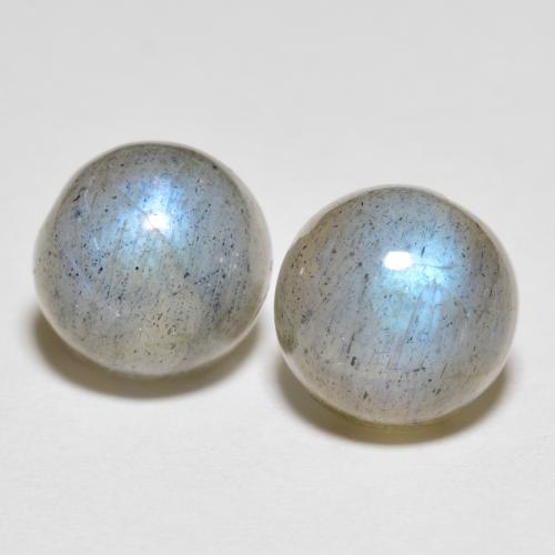 Multicolor Labradorite Gem - 2.5ct Round Cabochon (ID: 597645)