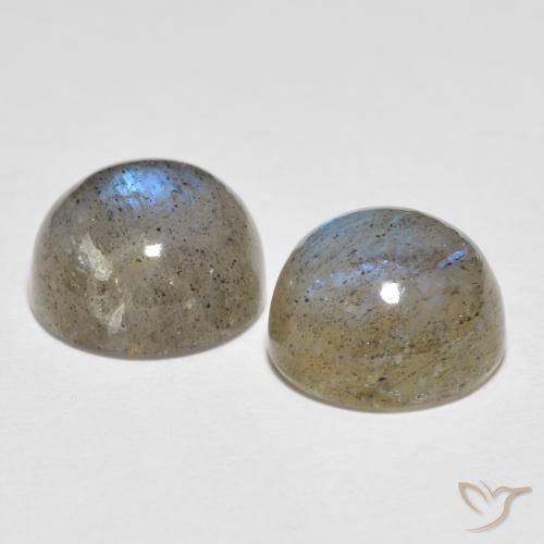 Labradorite Gemstones in 8 mm (calibrated) Size for Sale, Labradorite Stones in Multicolor Color