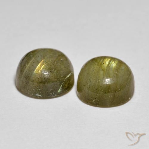 Labradorite Gemstones in 7 mm (calibrated) Size for Sale, Labradorite Stones in Multicolor Color