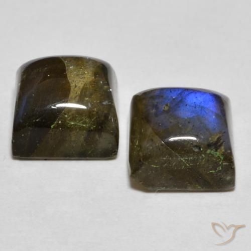 Labradorite Gemstones in 7 x 7 mm (calibrated) Size for Sale, Labradorite Stones in Multicolor Color
