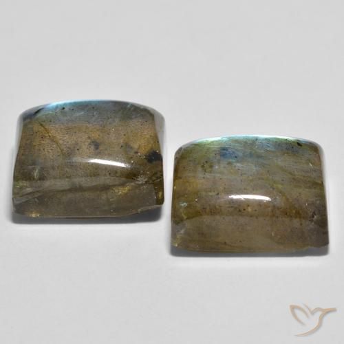 Labradorite Gemstones in 11 x 9 mm (calibrated) Size for Sale, Labradorite Stones in Multicolor Color