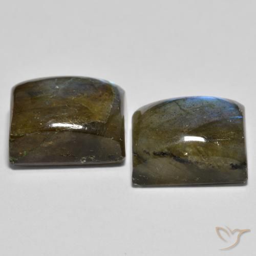 Labradorite Gemstones in 11 x 9 mm (calibrated) Size for Sale, Labradorite Stones in Multicolor Color