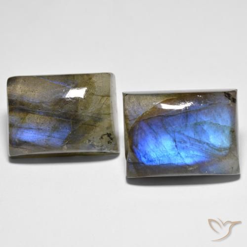 27.52 ct Baguette Labradorite, 16.1 x 12 mm From Madagascar, Photo A