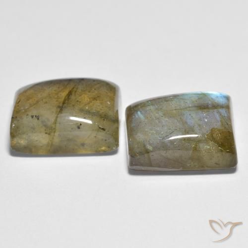 Labradorite Gemstones in 11 x 9 mm (calibrated) Size for Sale, Labradorite Stones in Multicolor Color