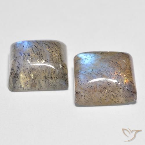 Labradorite Gemstones in 8 x 5 mm (calibrated) Size for Sale, Labradorite Stones in Multicolor Color