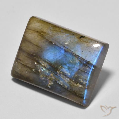 10.84ct Natural Multicolor Labradorite, Baguette, Translucent
