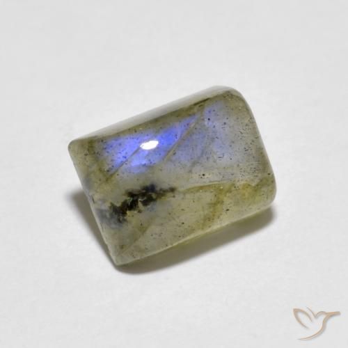 1.93ct Natural Multicolor Labradorite, Baguette, Transparent