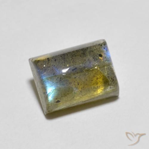 2.02ct Natural Multicolor Labradorite, Baguette, Transparent