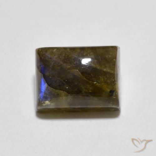 2.29 ct Baguette Labradorite, 7.9 x 6 mm From Madagascar, Photo A