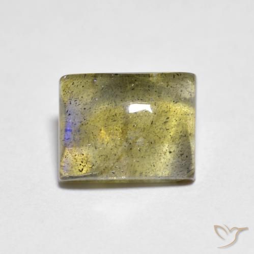 2.18ct Natural Multicolor Labradorite, Baguette, Transparent