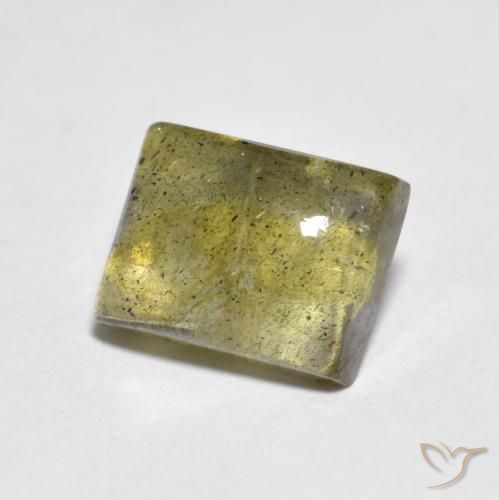2.18 ct Multicolor Labradorite Stone, Natural Labradorite in Baguette Cabochon Shape for Sale