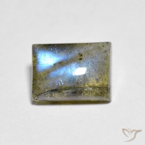 1.79ct Natural Multicolor Labradorite, Baguette, Transparent