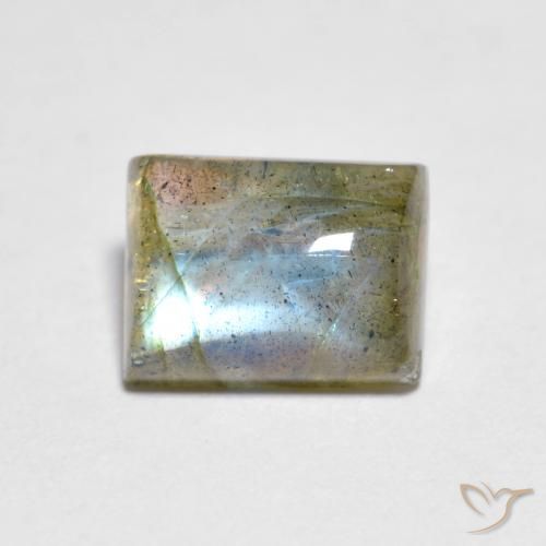 1.95ct Natural Multicolor Labradorite, Baguette, Transparent