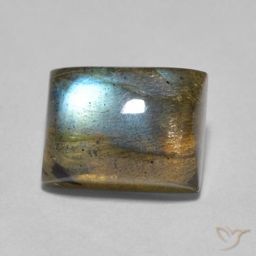 2.53 ct Baguette Labradorite, 8.2 x 6.2 mm From Madagascar, Photo A